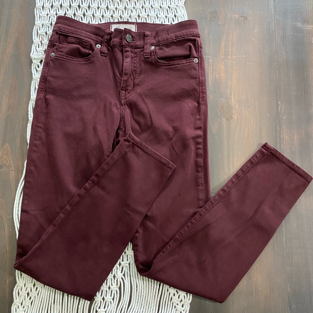 Madewell high riser skinny pants